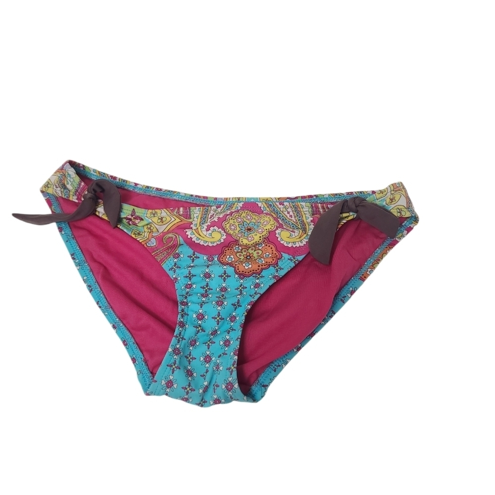 Athleta Colorful Printed Bikini Bottom S